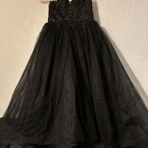 Elegant Black Kids Formal Drees